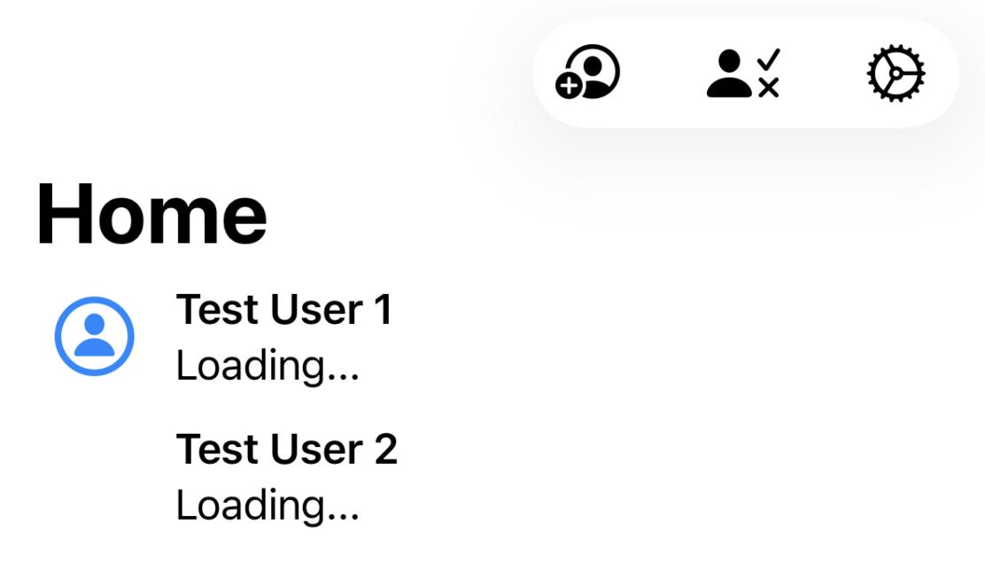Screenshot of a prototype home screen for where is birb.